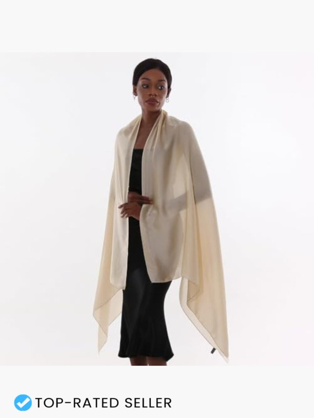 Pashmina Shawl Wrap Sheer Lightweight Scarf for Evening Dresses Party - Picture 3 of 7